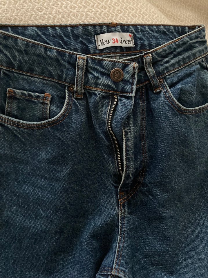 Lacivert Kadın Denim Pantolon - Görsel 2