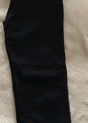 Kemerli Siyah Kumaş Pantolon - Görsel 2