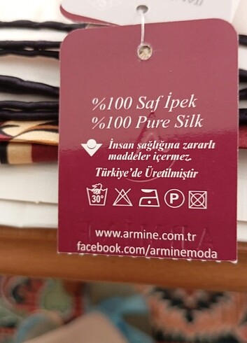 Beden armine saf ipek eşarp