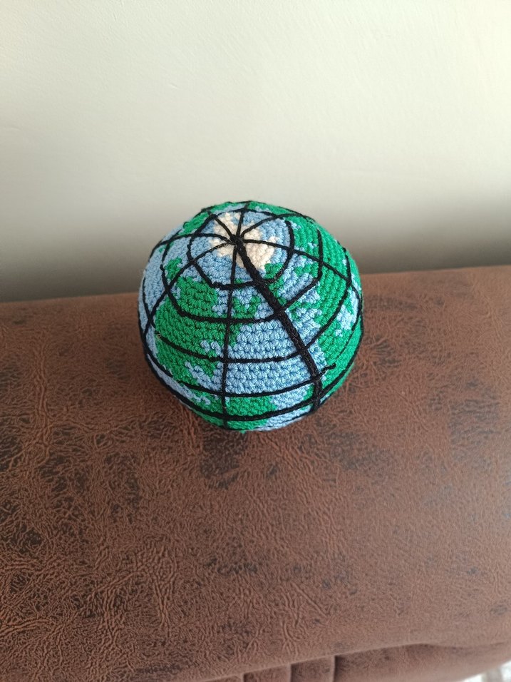 Amigurumi Dünya,paralel ve meridyenli - Görsel 2