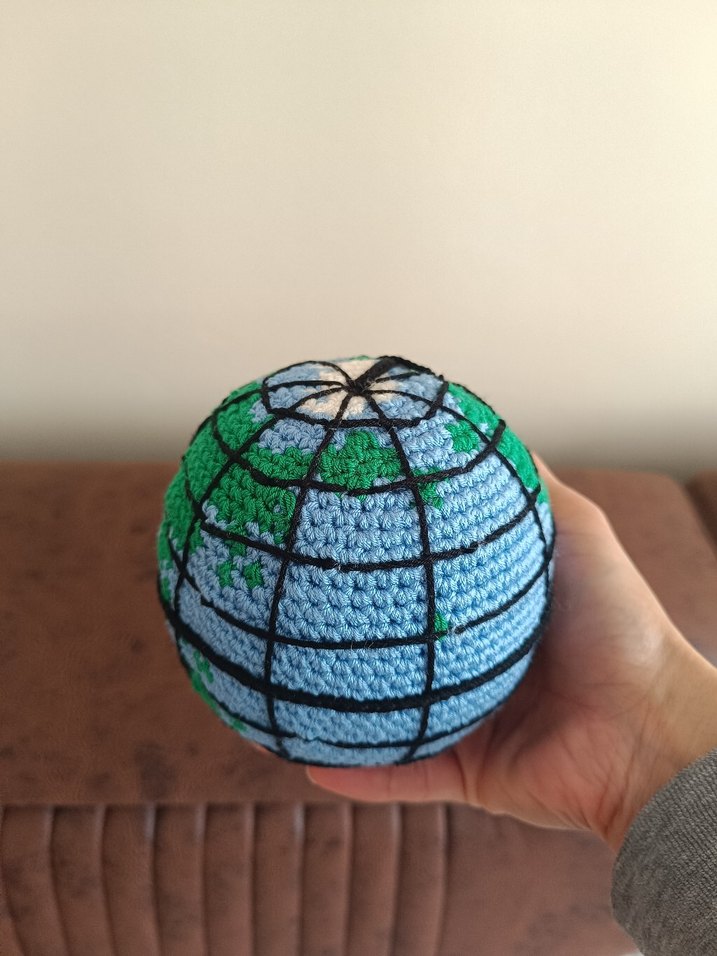 Amigurumi Dünya,paralel ve meridyenli - Görsel 3