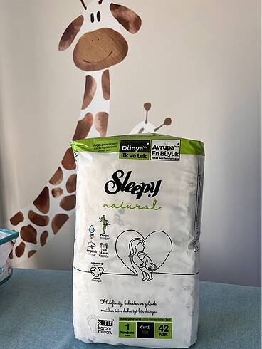 Sleepy Sleepy 1 numara bebek bezi 142 adet