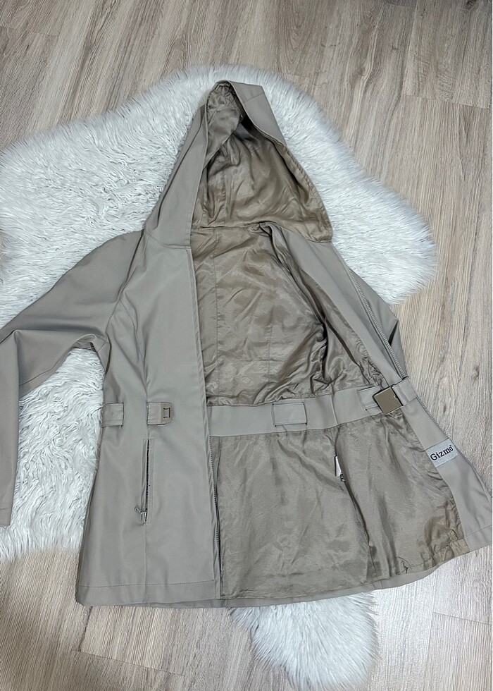 Gizmo astarlı trençkot yağmurluk - Görsel 2