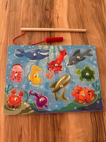 Melissa&doug mıknatıslı balık tutma