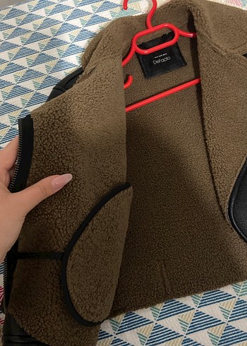 Kahverengi Deri Kadın Ceket - Görsel 3