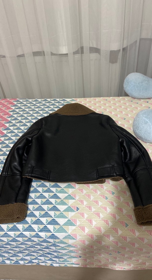 Kahverengi Deri Kadın Ceket - Görsel 5