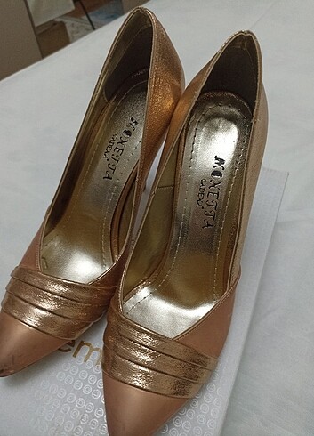 #Bayan #dore #bakır renk #37 no stiletto #yeni