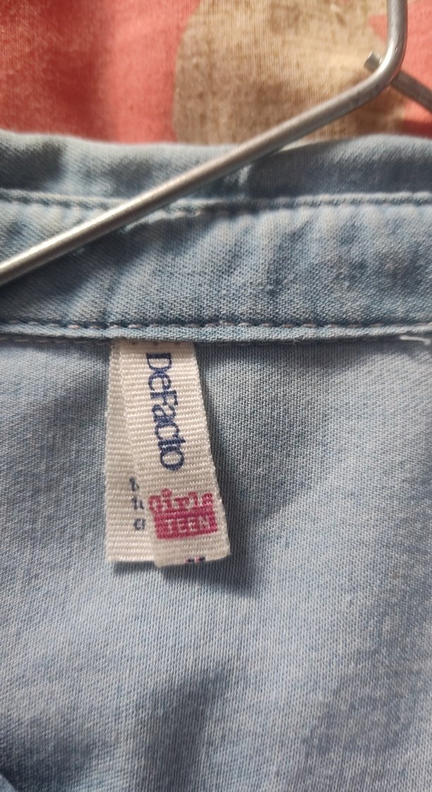 Kız çocuk kot gömlek - Görsel 2