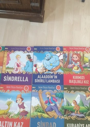  Beden Renk Çocuklar İçin Klasik Masal Kitapları Seti