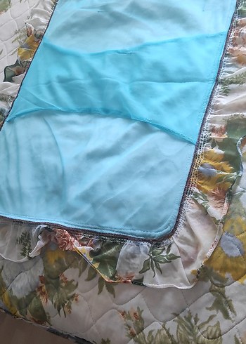 Pastel Renkli Çiçek Desenli Yatak Örtüsü - Görsel 8