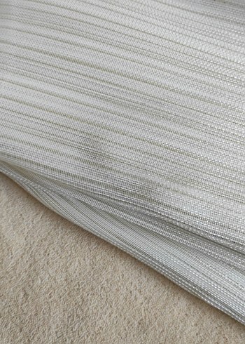 Beyaz Bohem Tarz çizgili Perde - Görsel 5