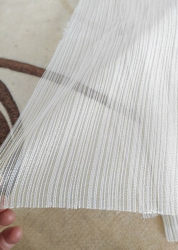 Beyaz Bohem Tarz çizgili Perde - Görsel 3