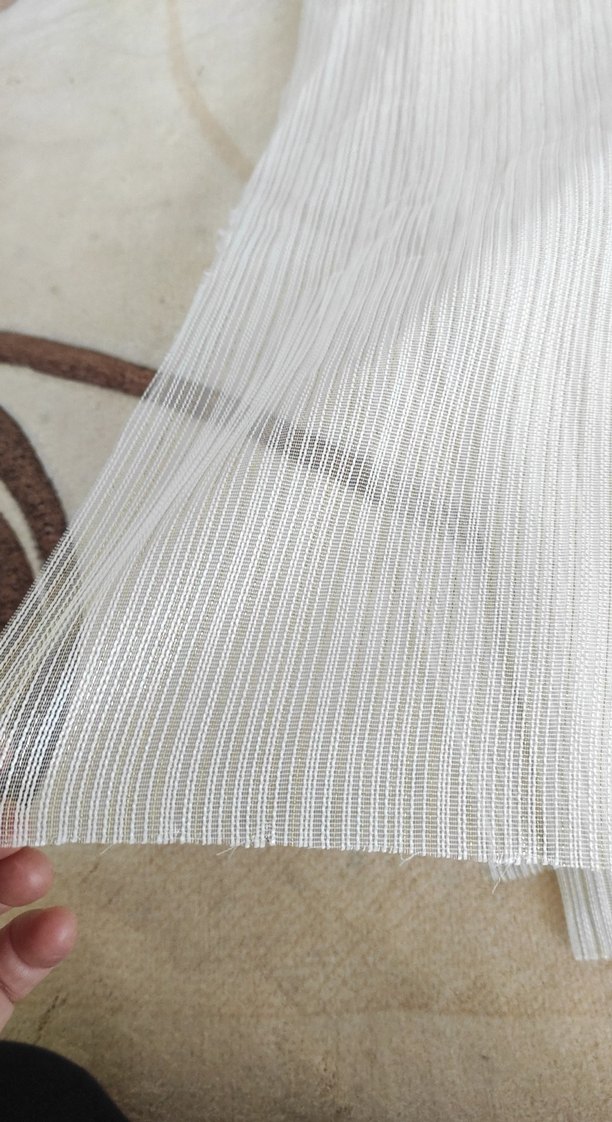 Beyaz Bohem Tarz çizgili Perde - Görsel 3