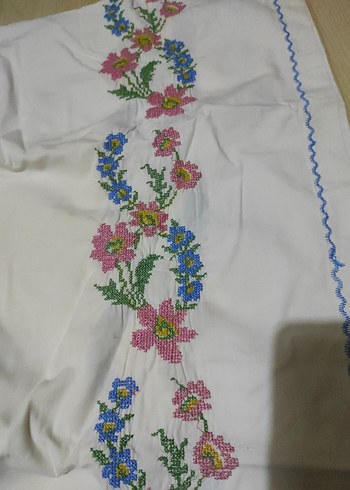 karyola kenarı kaneviçe nakış - Görsel 5