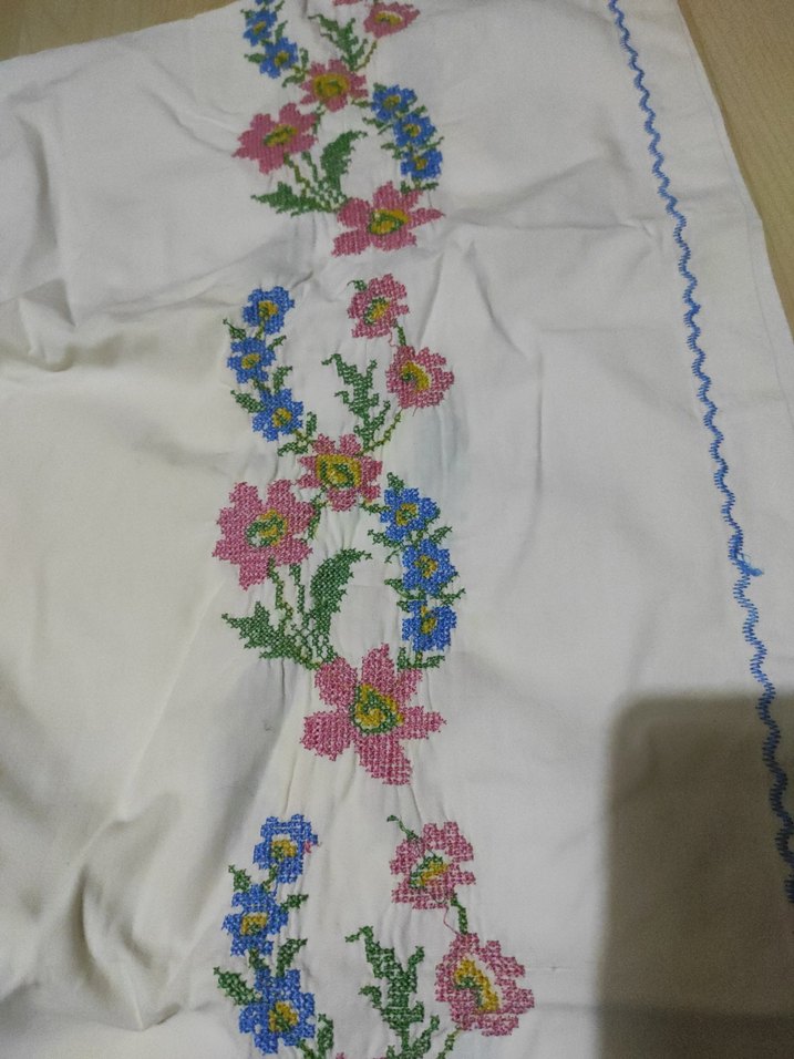 karyola kenarı kaneviçe nakış - Görsel 5