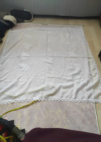 Dantel Detaylı Beyaz Kadın eşarp - Görsel 6