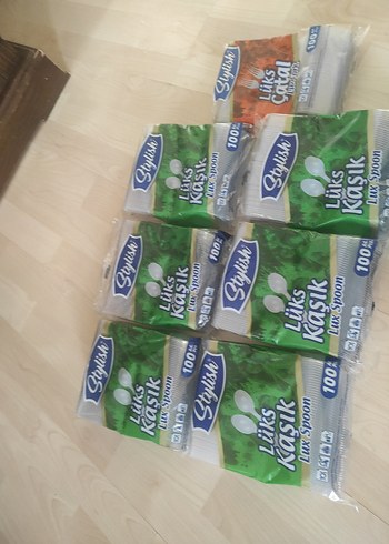 Özdilek lüks plastik kaşık çatal yeni etiketli