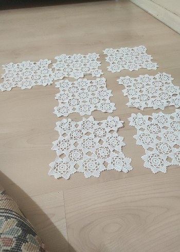 Beden beyaz Renk El Yapımı Beyaz Dantel Motifler