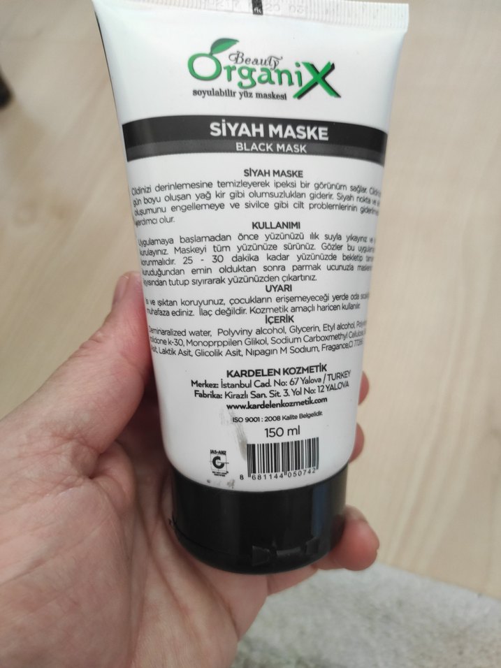 Organix Charcoal Siyah Maske - Görsel 2