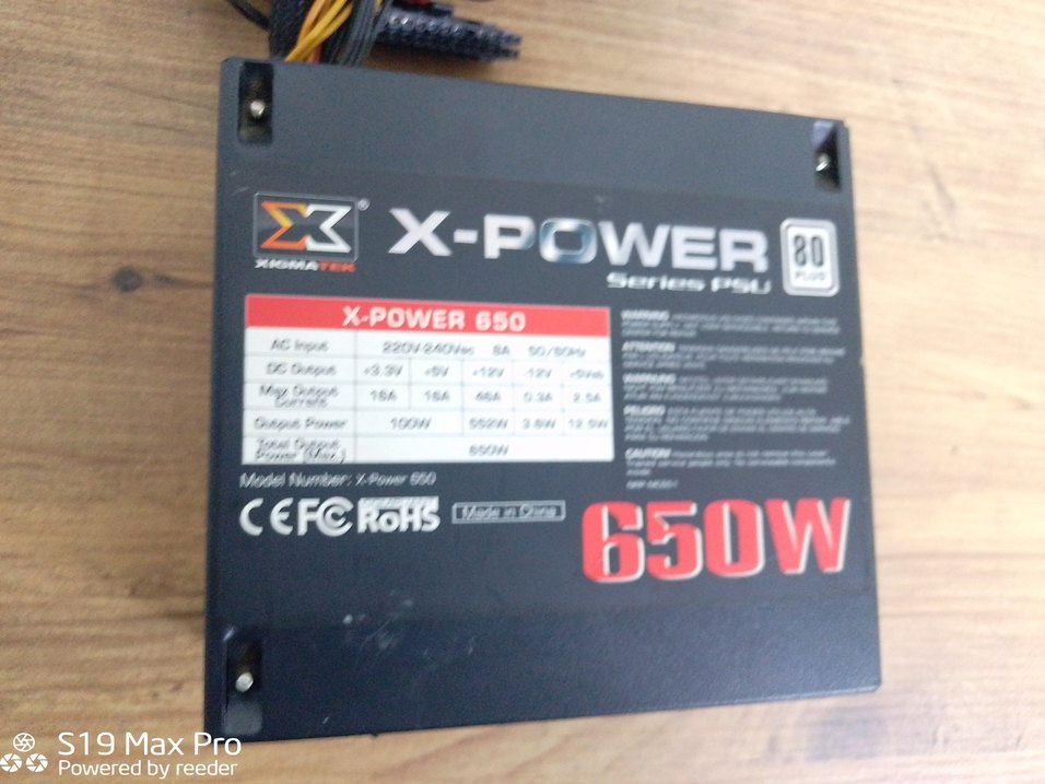 xıgmatek 650w 80 plus PSU - Görsel 5