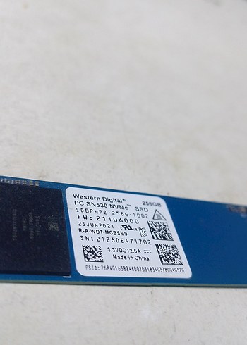 Western digital 256 GB M2 SSD - Görsel 7