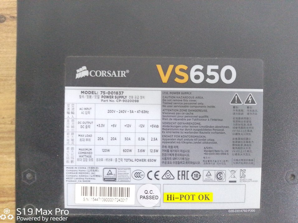 Corsair 650w PSU - Görsel 3
