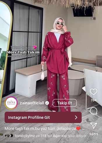 Kadın Pembe taşlı kimono takım