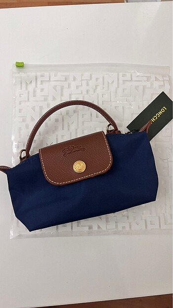 Lacivert Longchamp mini çanta