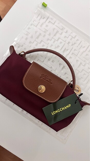 Bordo mini Longchamp çanta