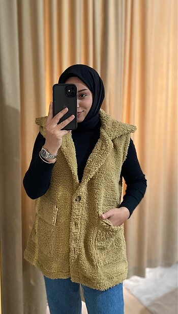 Peluş yelek Pinterest yelek