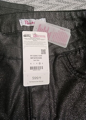 l Beden siyah Renk Penti simli pantalon tayt