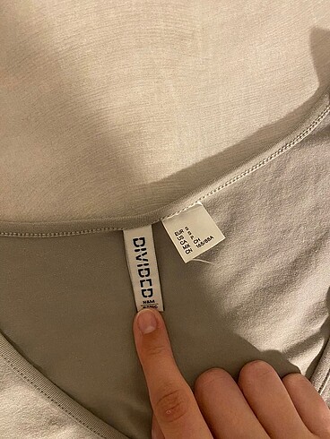 s Beden gri Renk H&M bluz