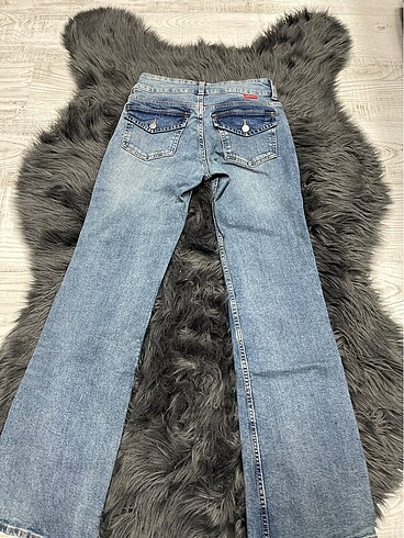 36 Beden mavi Renk VINTAGE Düşük bel İspanyol paça pantolon H&M