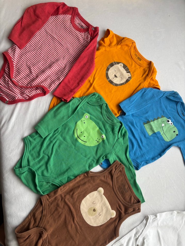 Renkli Pamuklu Uzun Kollu Bebek Body - Görsel 4