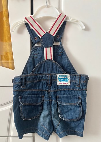 LC Waikiki Renkli Nakışlı Erkek Denim Salopet
