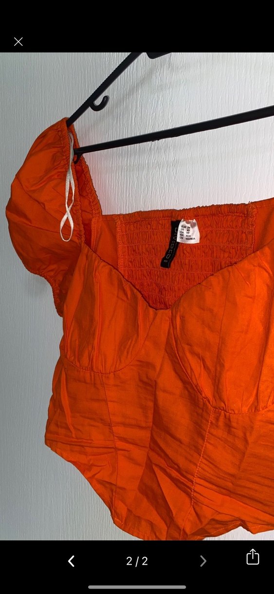 Turuncu Korse Crop - Görsel 2