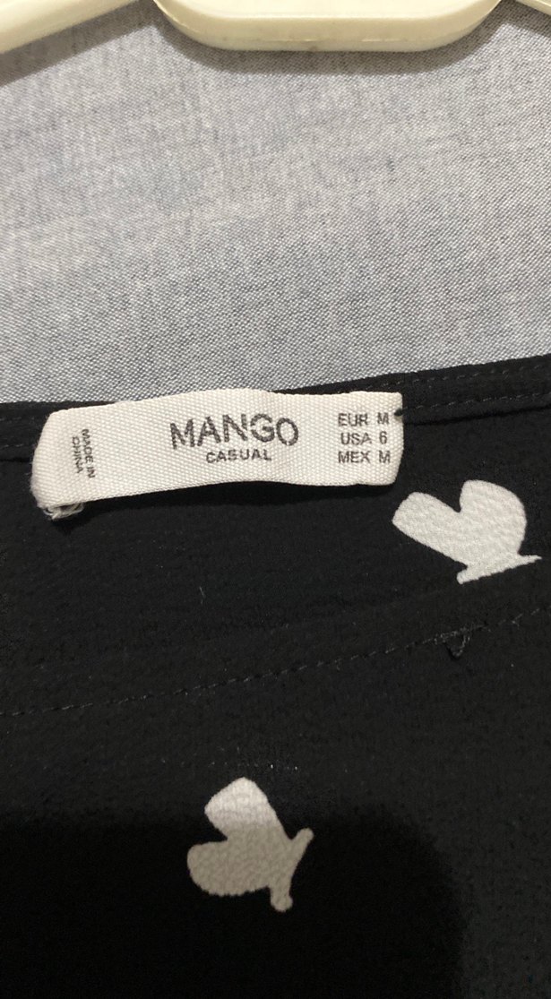 Siyah Desenli Kadın Bluz - Görsel 2