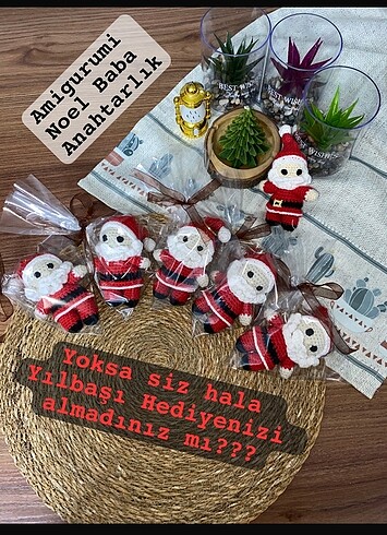 Noel Baba Yılbaşı Hediyesi Anahtarlık