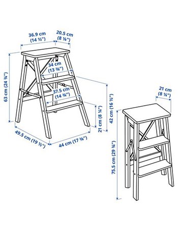 Beden ikea Ahşap 3 Basamaklı Platform