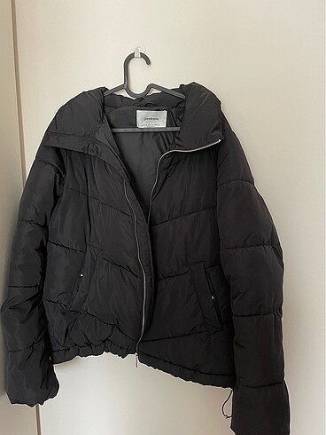 Stradivarius siyah m beden mont