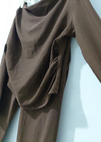 Kayık Yaka Kiremit Rengi İkili Takım - Görsel 4