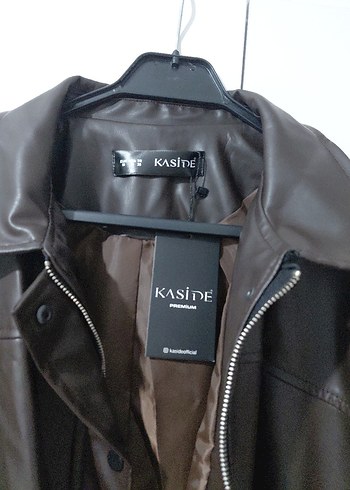 Balon Kesim Yarasa Kol Deri Ceket - Görsel 6