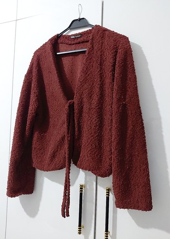 Kiremit Rengi Örme Kadın Takım - Görsel 7