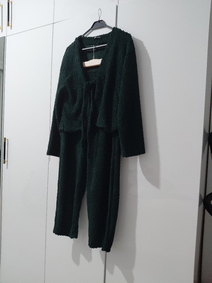 Bağcık Detaylı Örme Takım - Görsel 4