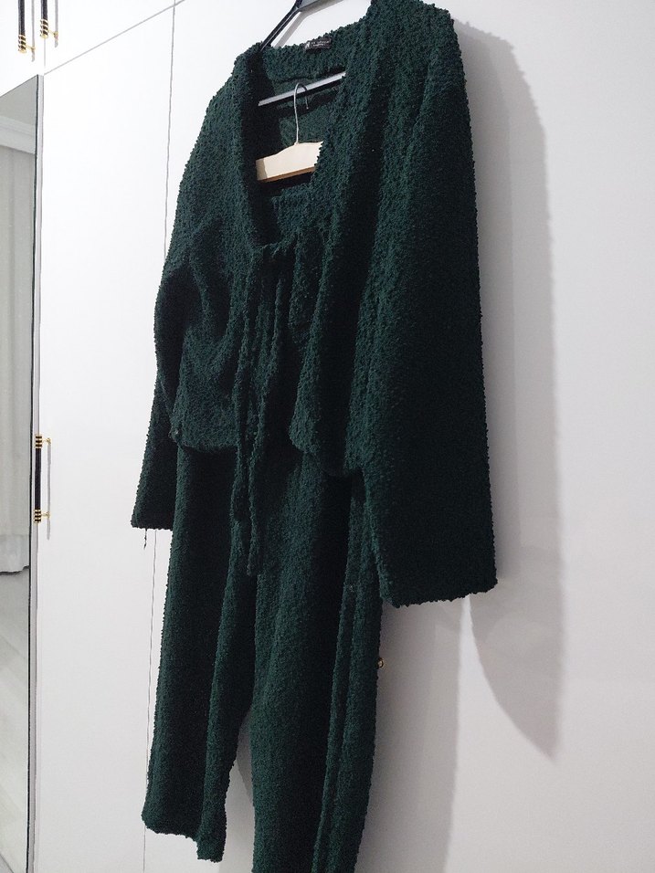 Bağcık Detaylı Örme Takım - Görsel 5