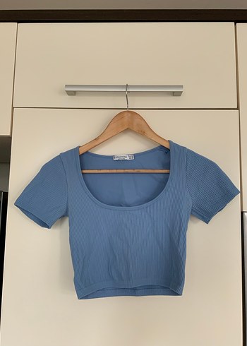 Stradivarius Mavi Crop