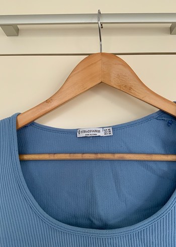 xs Beden Stradivarius Mavi Crop
