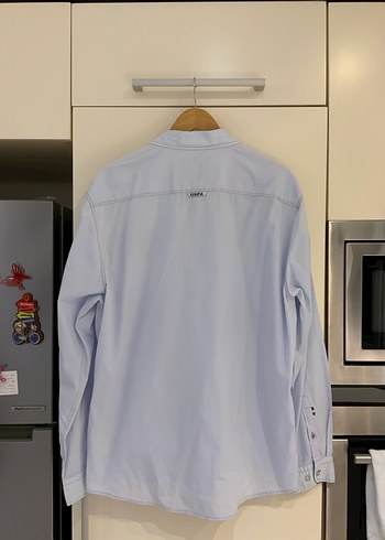 2xl Beden Polo Slim Fit Mavi Gömlek
