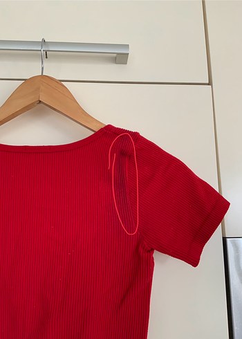 Stradivarius Stradivarius kırmızı Crop