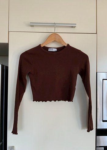 Bershka Kahverengi Crop